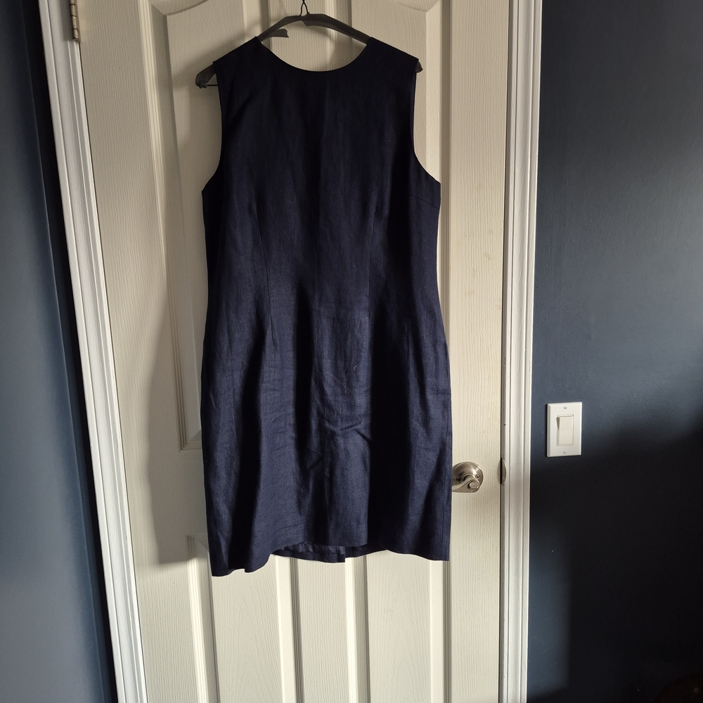 Talbots Midnight Blue Sleeveless Mini Dress